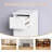 White Freestanding Bathroom Cabinet With Spacious Drawers