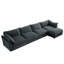Spacieux canapé modulaire en L à confort profond de 4 places avec 1 repose-pieds et tiroirs de rangement mobiles-1811567564