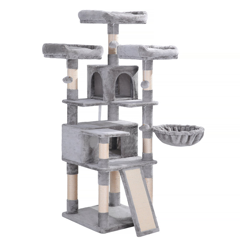 Mccurry 66.1'' H Cat Tree, Light Gray