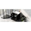 Meuble-lavabo noir 30 po avec lavabo en céramique - armoire et tiroir en bois massif et fonctionnels