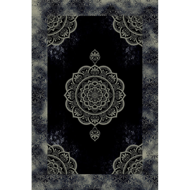 Premium Woven Carpet, 4.6 x 7.2 ft, 100% Polyester, 650 g/m² | Antibacterial, Non-Slip PVC Underside, 0.3 in Pile Height | Machine Washable, 3D Digital Printing | Ideal for Living Room, Bedroom & Office Decor