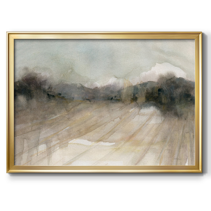 «Abstract Fields», reproduction sur toile, Or, H 18 po x l 26 po x P 1,5 po