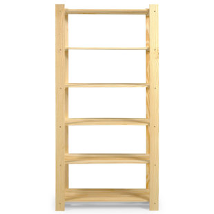 Utility 29.53'' W Solid Wood Shelving Unit