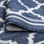 Tapis d'intérieur / extérieur bleu marine à tissage plat Findlay-1137960019