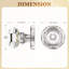 Bouton de porte double Retro Elegant Series-65294858