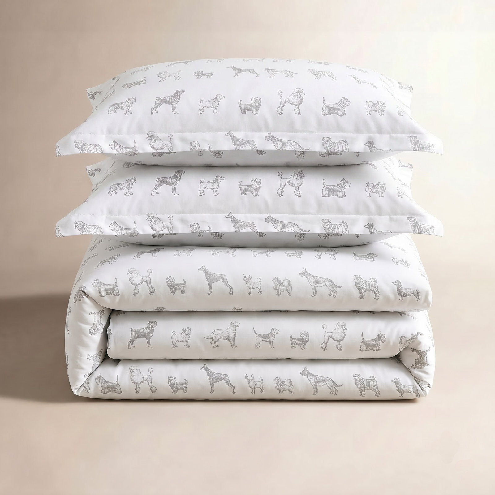 Auggie Cotton Duvet Cover Set, King Duvet Cover + 2 King Sham