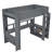 Wood Gaming Loft Bed with Desk, Multi-storage Shelves, LED and Charging Station, Dark Gray-1845895761
