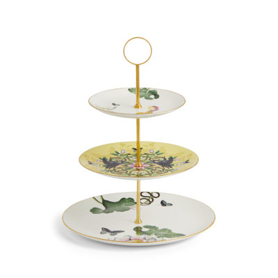 Wonderlust Waterlily Three-Tier Cake Stand