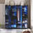 2-Door Wardrobe Armoire with LED Lights-2045492061