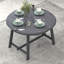 Table de salle à manger ronde extensible en bois Trexm (gris)-121068957