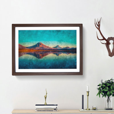 Reflection upon a Lake in Chile - Framed Print