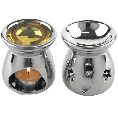 2 Piece Ceramic Tabletop Votive Holder Set