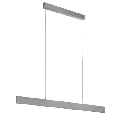 Lenka 1 - Light Brushed Aluminum LED Single Pendant
