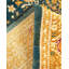 Tapis de couloir unique noué à la main Rhyannon - bleu marine / jaune, 6 pi 2 po x 12 pi 9 po
