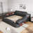 Upholstered Sleigh Bed-72921002-85440423