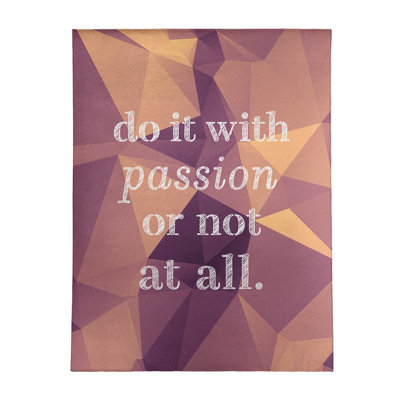 Tapis de poly-chenille en poly-citation passion