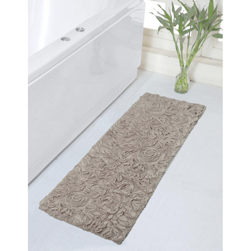 Skak Cotton Bath Rug, 21" W x 54" L, Linen