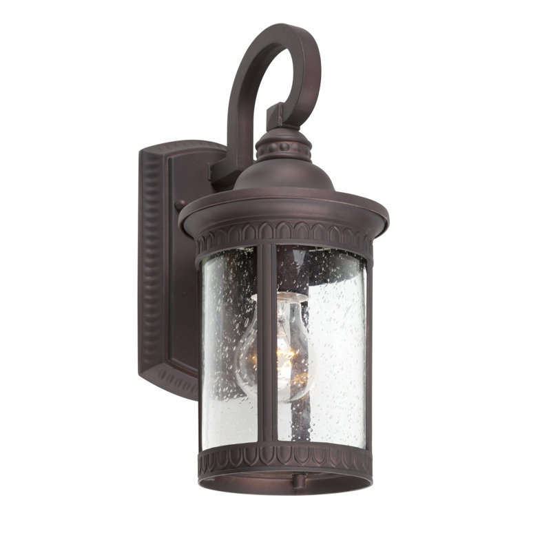 Ahmed Wall Light, Antique Bronze, E26 Base Bulb, 13.5" H x 6" W x 8.5" D