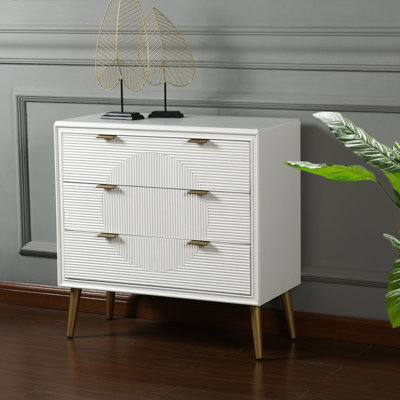 Commode décorative 3 tiroirs Milo