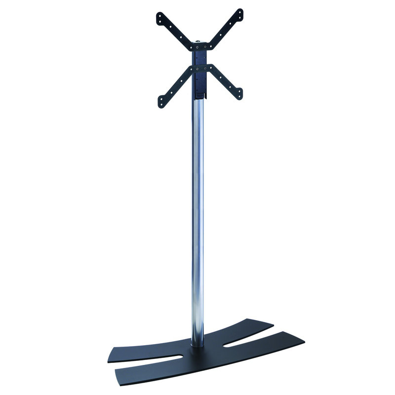 Sterne Swivel Floor Stand Mount for LCD/Plasma/LED with Shelving, Holds up to 30 kg, Black