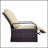 Outdoor Recliner, Automatic Adjustable Wicker Lounge Chair With Thick Cushion And All-Weather Aluminum Frame