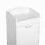 Panier à linge inclinable 31 po, armoire de rangement autoportante pour la maison, armoire de rangement pour salle de bain, blanc