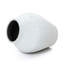 Vase en ciment blanc antique avec accents gris, 13,4 po de hauteur, décor décoratif-406709436