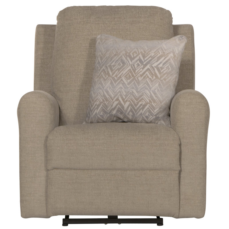 Eastin Upholstered Recliner, Beige, Power