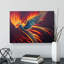 Explosive Phoenix Bird - Wrapped Canvas-15890846