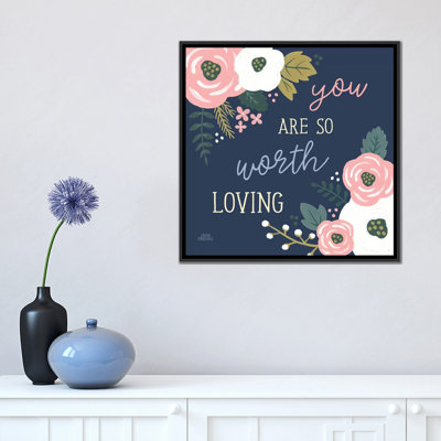 Impression sur toile tendue, «Wildflower Daydreames VII Lover»