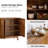 Chartier Mid-Century Modern 57'' W Sideboard with Adjustable Shelves and Solid Wood Legs-1797941873