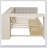 Wood Platform Bed With Storage Shelves, Drawers, Charging Station And Upholstered Headboard-607185807-607185806