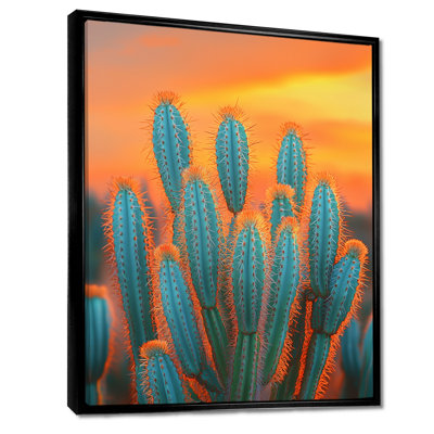 Mariques, Mexique, cactus au coucher du soleil - Cactus, impressions sur toile