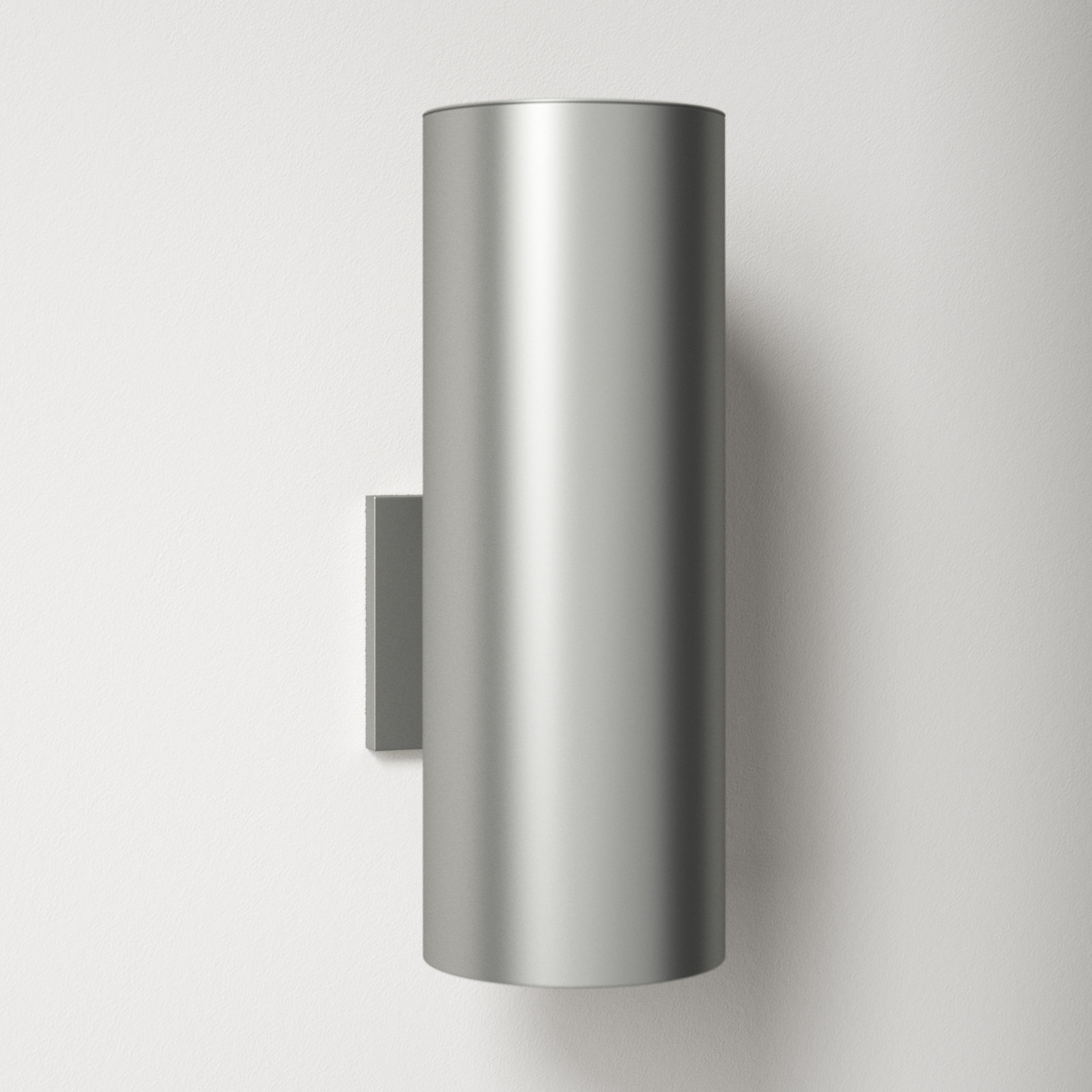 Dylan 2 Light Cylinder Outdoor Wall Light, 14.25" H x 5.12" W x 5.12" D, Black, No