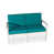 Coussin vert foncé / finition grise