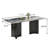 Modern 63" Sintered Stone Dining Table with Stainless Steel Base, Rectangular Kitchen & Dining Table with Load Bearing Wood Panel, Easy Assembly, for Dining Room, Living Room, Kitchen