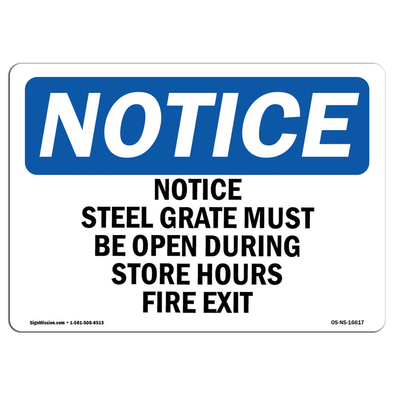Notice Sign