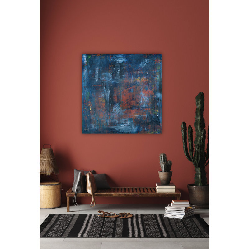 Abyss - Artist Enhanced Canvas Print, 40" H x 40" W  x 1" D, Wrapped Canvas