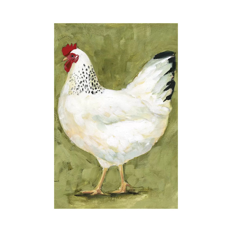 «Chicken Scratch II» par Victoria Borges - reproduction d'art, Toile tendue, Aucun mat, H 12 po x l 8 po x P 0,75 po