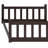 Triple Wood Bunk Bed, With Ladders, Guardrails Detachable Bunk Bed-399701411