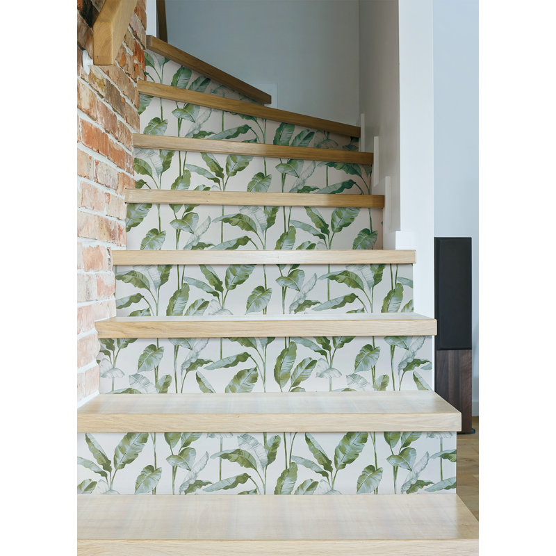Sophany Peel & Stick Leaves Double Roll, Light Green