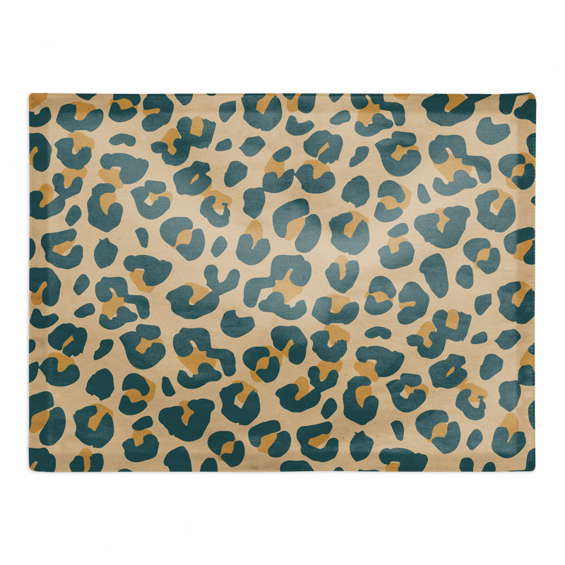 Napperon en coton 14 po Leopard, Beige