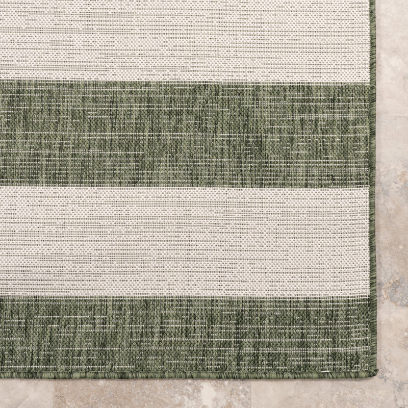 Briaana Striped Indoor/Outdoor Area Rug, Rectangle 5'3" x 7'6"