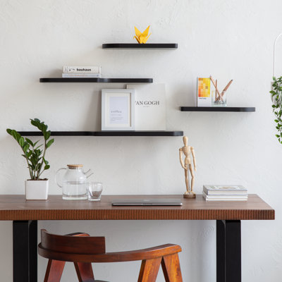 Valetta 4 Piece Mango Solid Wood Floating Shelf