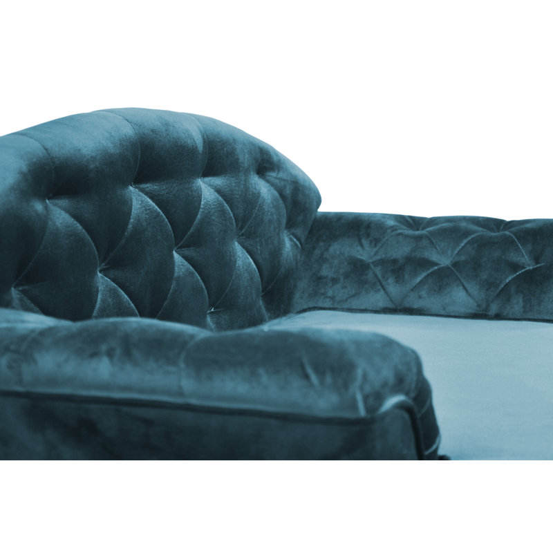 Debose Orthopedic Polyester Pet Bed, Turquoise