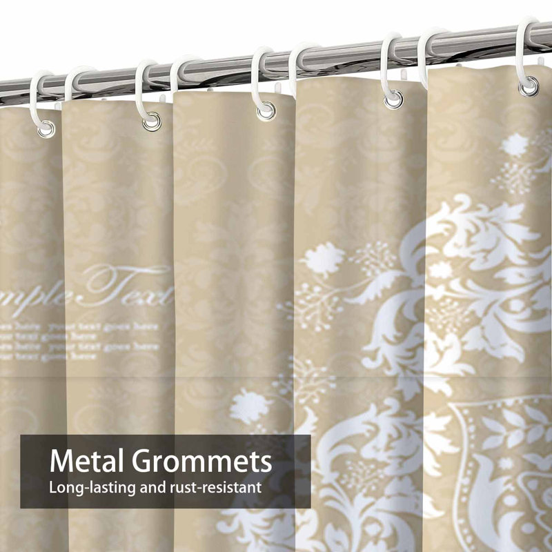Rideau de douche Damask Swirl, L 72 po x l 78 po
