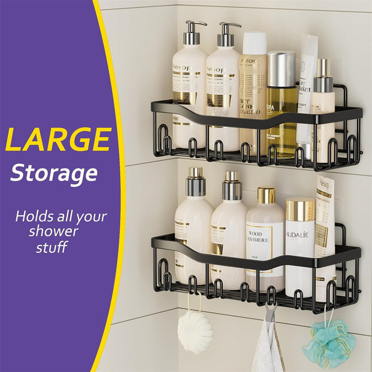 Rebrilliant Maggee Suction Stainless Steel Shower Caddy