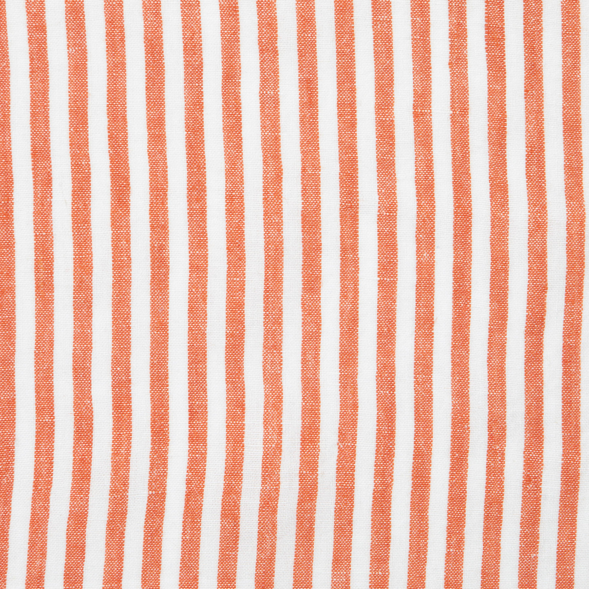Adamsburg Linen Striped Square Napkin, Clementine
