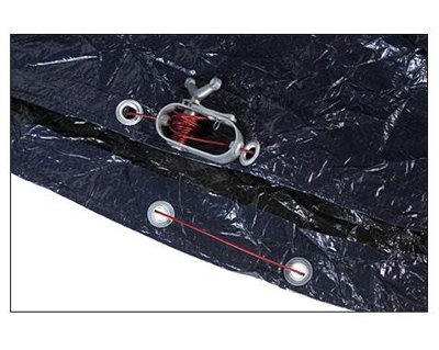 Plastic Round Pool Cover 0.25'' H x 216'' W x 216'' L