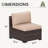 2-Person Armless Outdoor Seating Group With Cushions-1478708819